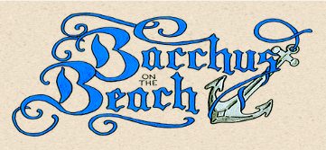 Bacchus on the beach logo